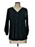 Beacon Stars Teal 3/4 Sleeve Blouse Size L - photo 1