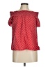 Ann Taylor 100% Cotton Red Short Sleeve Blouse Size M - photo 1