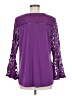 Cato Purple 3/4 Sleeve Top Size M - photo 2