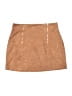 Unbranded Solid Brown Casual Skirt Size 0 - photo 1