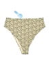Cupshe Print Gold Swimsuit Bottoms Size 1X - photo 1