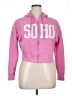 rue21 100% Polyester Pink Zip Up Hoodie Size XL - photo 1