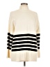 Commense Stripes Ivory Turtleneck Sweater Size L - photo 1