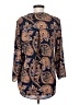 Daniel Rainn 100% Polyester Paisley Blue Long Sleeve Blouse Size S - photo 2