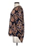 Daniel Rainn 100% Polyester Paisley Blue Long Sleeve Blouse Size S - photo 5