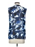 Laundry by Shelli Segal Blue Sleeveless Blouse Size S - photo 2
