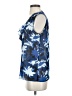 Laundry by Shelli Segal Blue Sleeveless Blouse Size S - photo 5