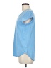 Max Studio Blue Short Sleeve Top Size M - photo 5