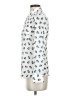 Freebird Animal Print Ivory Long Sleeve Blouse Size S - photo 5