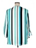 Bold Elements 100% Polyester Teal 3/4 Sleeve Blouse Size XL - photo 2