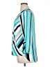 Bold Elements 100% Polyester Teal 3/4 Sleeve Blouse Size XL - photo 5