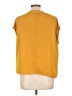 T Tahari 100% Polyester Yellow 3/4 Sleeve Top Size L - photo 2