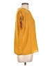 T Tahari 100% Polyester Yellow 3/4 Sleeve Top Size L - photo 4