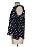 Mine 100% Polyester Polka Dots Black Long Sleeve Blouse Size L - photo 5