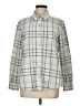 Riders by Lee Checkered-gingham Gray Long Sleeve Button-Down Shirt Size M - photo 1