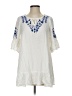 Rusttydustty 100% Viscose White Casual Dress Size S - photo 1