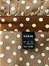 Shein Polka Dots Brown Long Sleeve Blouse Size L - photo 7