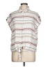 Weatherproof Stripes Gray Short Sleeve Blouse Size L - photo 1