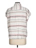 Weatherproof Stripes Gray Short Sleeve Blouse Size L - photo 2