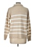 Frey Stripes Tan Pullover Sweater Size L (petite) - photo 2