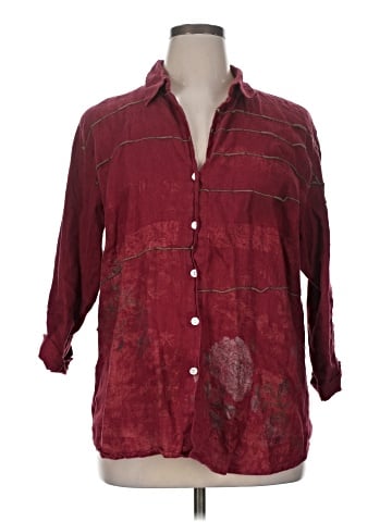Chico's Design 3/4 Sleeve Button-Down Shirt (view 1)