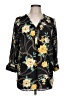 JM Collection 100% Polyester Floral Black 3/4 Sleeve Blouse Size L - photo 1