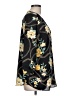 JM Collection 100% Polyester Floral Black 3/4 Sleeve Blouse Size L - photo 4