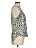Renee C. 100% Polyester Damask Teal Sleeveless Blouse Size M - photo 4