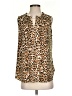 The Limited Animal Print Brown Sleeveless Blouse Size S - photo 1