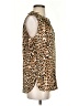The Limited Animal Print Brown Sleeveless Blouse Size S - photo 4