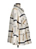 Ashley by 26 International Plaid Ivory Coat Size M - photo 4