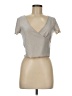 Divided by H&M Silver Short Sleeve Top Size M - photo 1