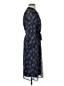 DR2 100% Polyester Paisley Blue Casual Dress Size S - photo 4
