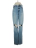 Zara Hearts Blue Jeans Size 4 - photo 1