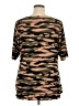 Attitudes by Renee Camo Brown Short Sleeve Top Size 1X - photo 2