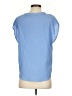 Banana Republic 100% Polyester Blue Short Sleeve Blouse Size XS - photo 2