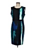 Calvin Klein Graphic Blue Cocktail Dress Size M (estimated) - photo 1