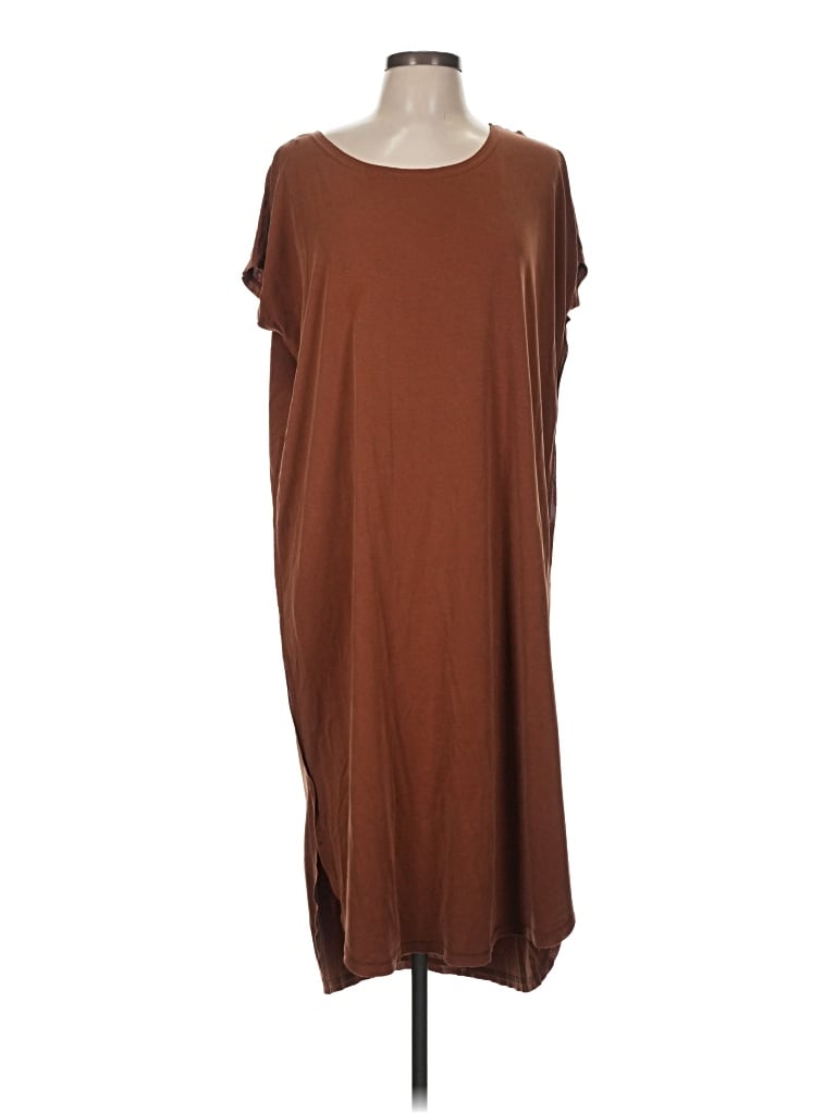 Pre-owned Double Zero Casual Dress In Brown