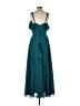 Unbranded 100% Polyester Teal Cocktail Dress Size L (estimated) - photo 2