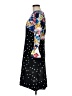 ASOS 100% Polyester Print Black Cocktail Dress Size 8 - photo 5