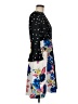 ASOS 100% Polyester Print Black Cocktail Dress Size 8 - photo 4