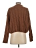 Nia Solid Brown Turtleneck Sweater Size S - photo 2