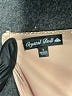 Crystal Doll 100% Polyester Metallic Tan Cocktail Dress Size 9 - photo 7