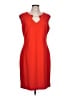 Calvin Klein Solid Red Cocktail Dress Size 12 - photo 1