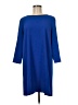 ECI Solid Blue Casual Dress Size M - photo 1