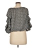 CeCe Black 3/4 Sleeve Blouse Size M - photo 2