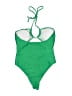 Unbranded Color Block Green One Piece Swimsuit Size M - photo 2