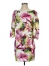 Ark & Co. 100% Polyester Tropical Pink Casual Dress Size S - photo 1