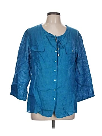 Lafayette 148 New York 3/4 Sleeve Blouse (view 1)