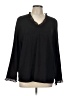 Talbots Black Long Sleeve Blouse Size 12 - photo 1